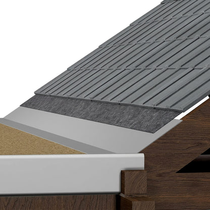 GRP Flat Sheet Trim 300mm x 10 Metre for when pitched roof joins a flat roof