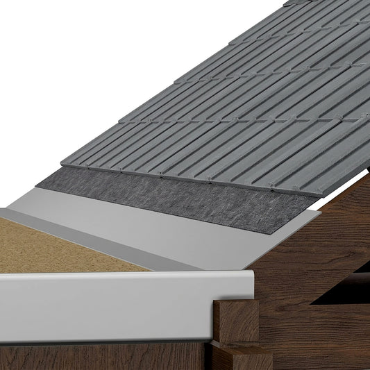 GRP Flat Sheet Trim 300mm x 10 Metre for when pitched roof joins a flat roof