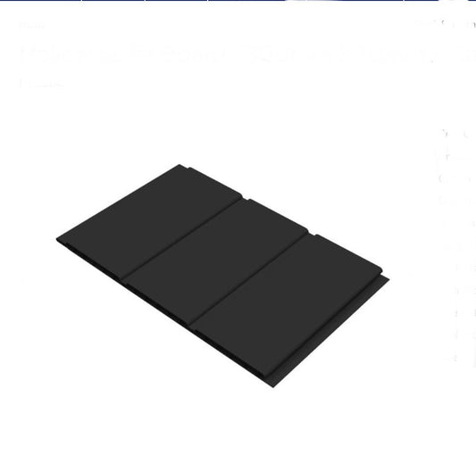 HOLLOW SOFFIT BOARD BLACK SMOOTH 300MM - 5 METRE - Transtools Online