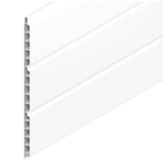 HOLLOW SOFFIT MATCH BOARD WHITE 300MM - 12in - 5 Metre