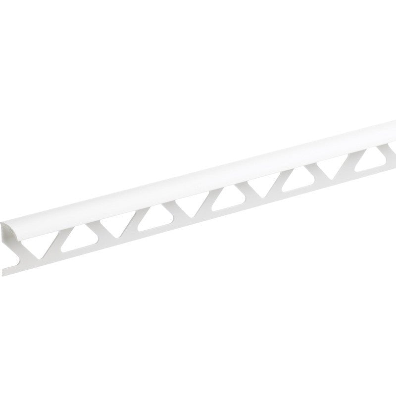 HOMELUX TILE TRIM PLASTIC WHITE - 9MM X 2.44 METRE - Transtools Online