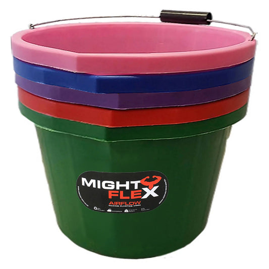 Hoof Proof Mighty Flex Builders And Equestrian Bucket - 3 Gallon All Colours