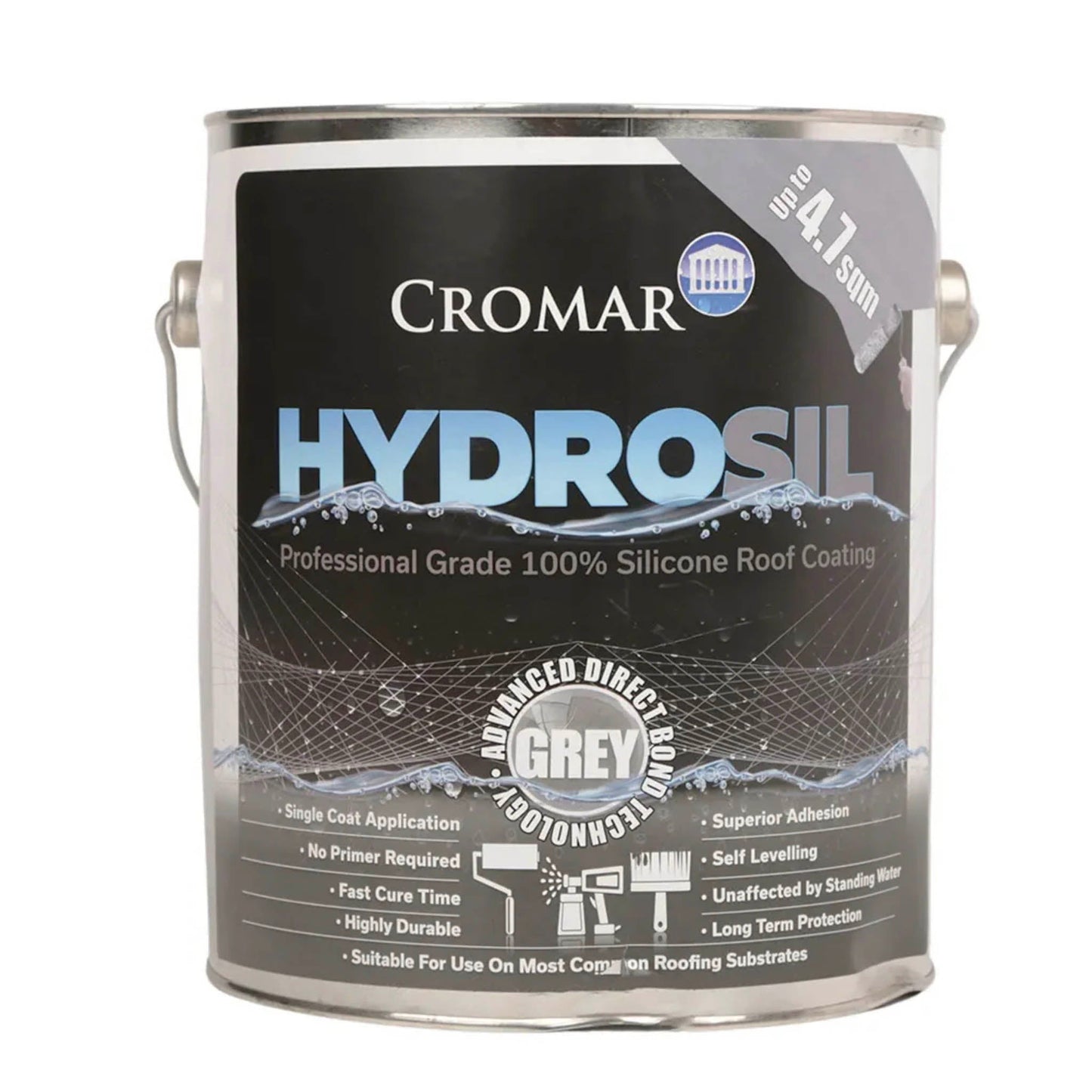 Hydrosil Silicone Roof Coating Grey 3.78 Litre