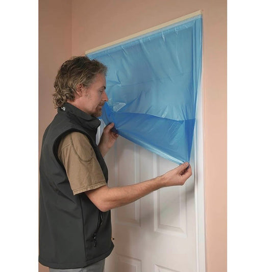 Using Indasa Masking Cover Roll 2400mm x 25 Metre to Mask off An Area While Decorating