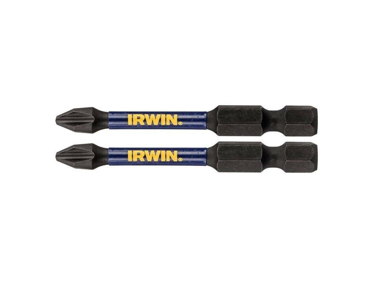 IRWIIN PRO PH2 IMPACT DRIVE BITS 57MM - 2 PACK - Transtools Online