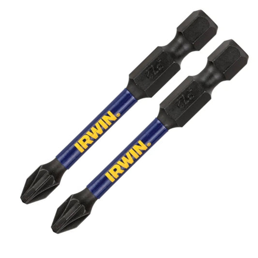 Irwin Impact Pro Performance Screwdriver Bits PZ2 57mm - 2 Pack