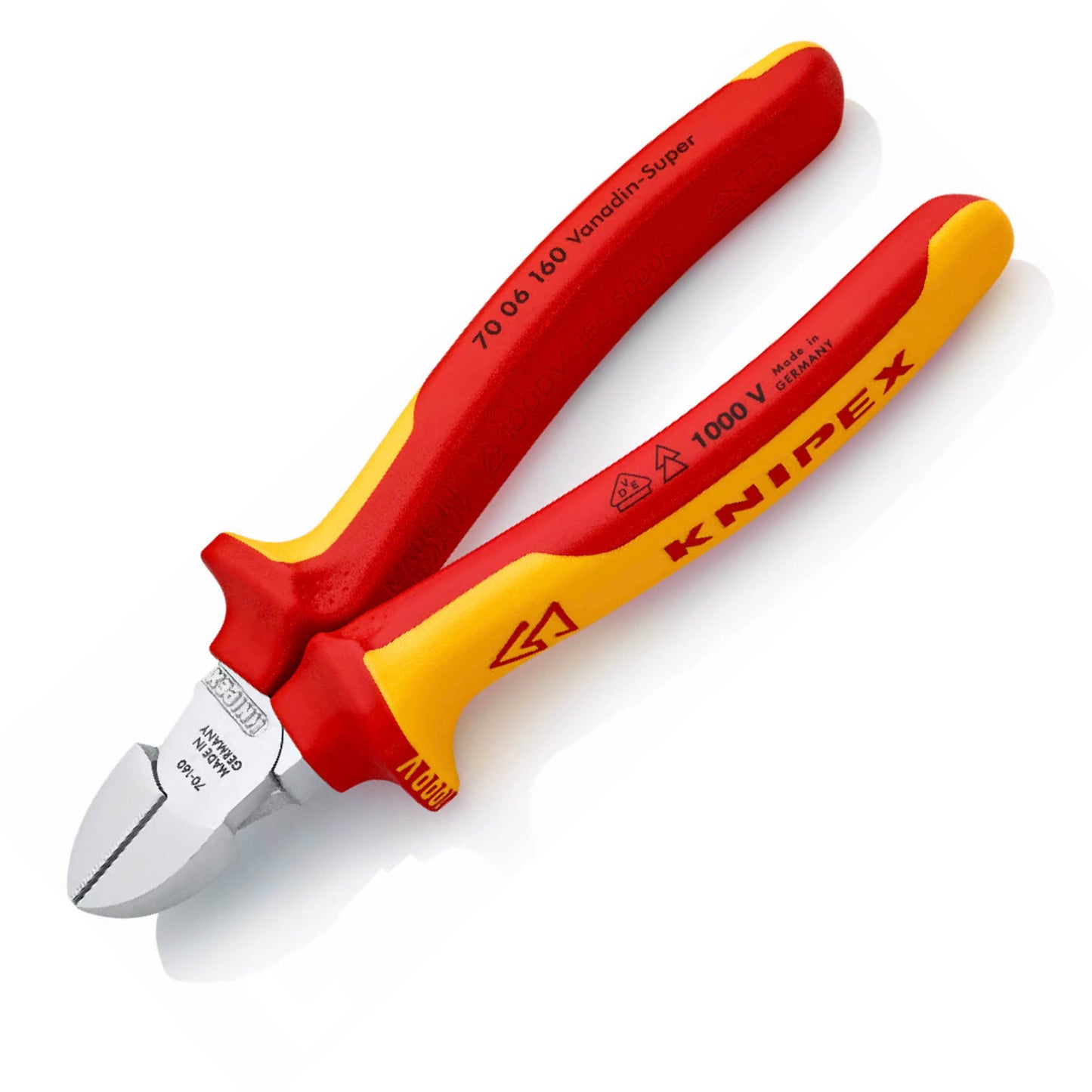 Knipex Diagonal VDE Cutters 1000V 160mm - Transtools Online