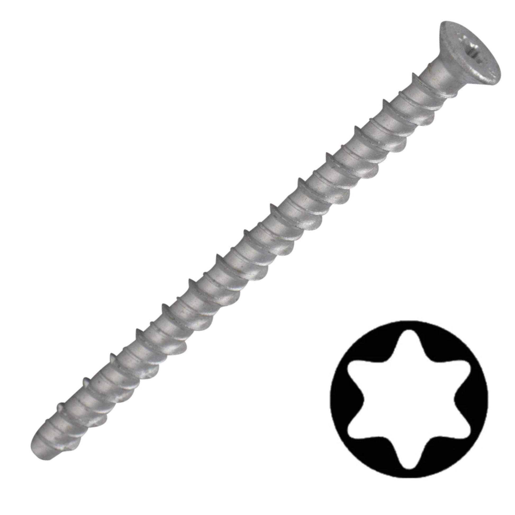 Lightning Concrete Bolt Torx Countersunk Head