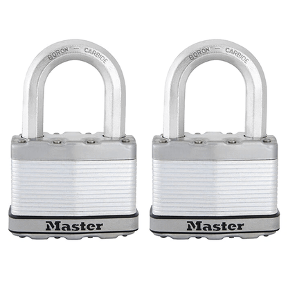 Master Lock Excell Laminated Steel Padlock 64mm - 2 Pack