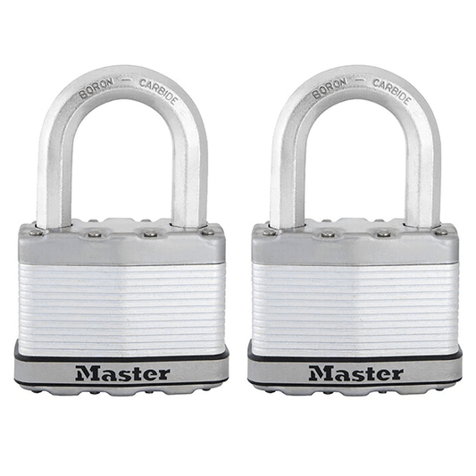 Master Lock Excell Laminated Steel Padlock 64mm - 2 Pack