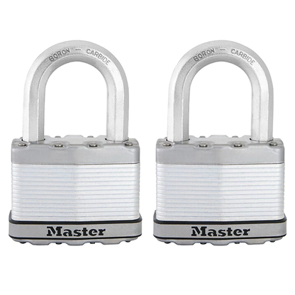 Master Lock Excell Laminated Steel Padlock 64mm - 2 Pack