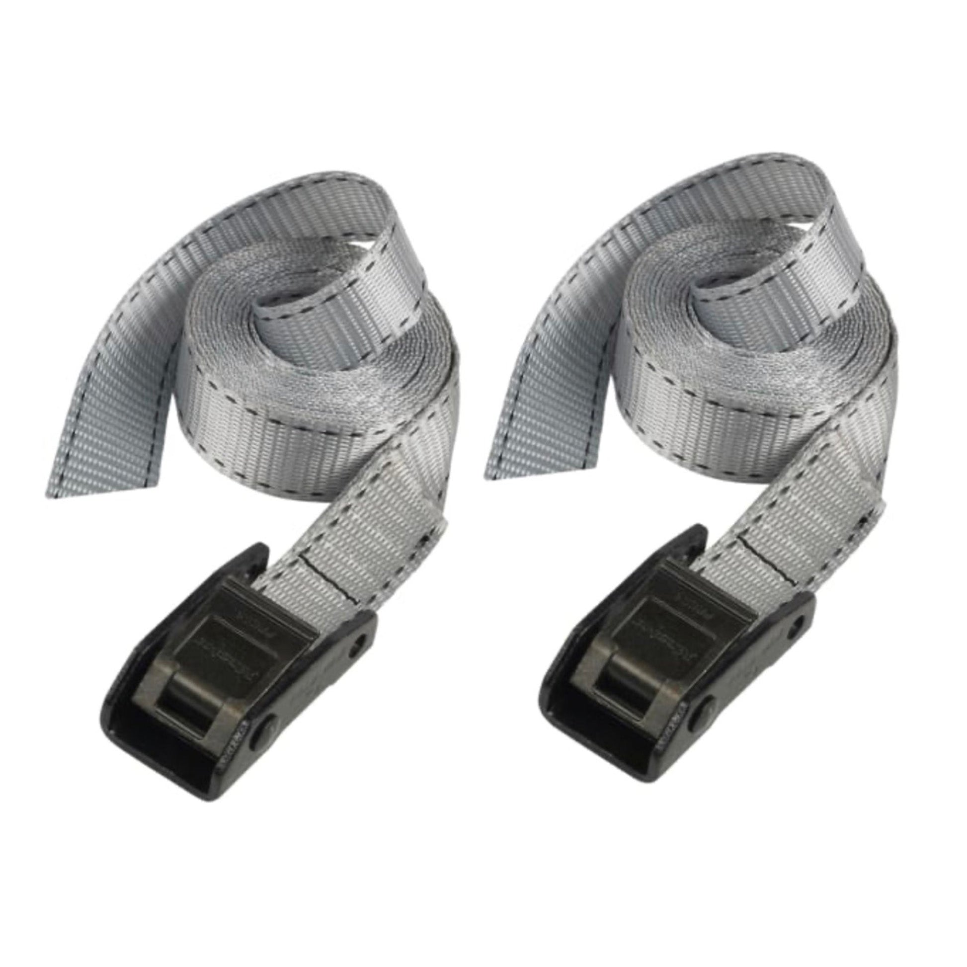 Master Lock Lashing Strap with Metal Buckle 2.5 Metre 150kg - 2 Pack