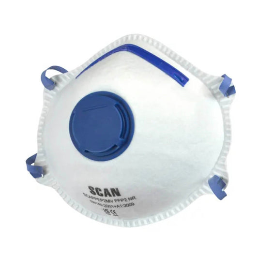 Moulded Disposable Mask Valved FFP2 Protection 10 Pack - Transtools Online