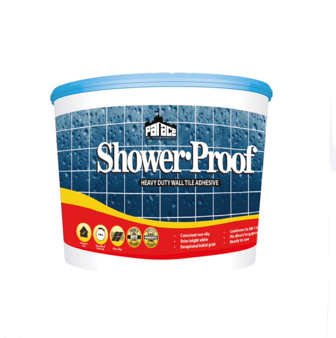 PALACE SHOWERPROOF HEAVY DUTY WHITE TILE ADHESIVE - 22KG - Transtools Online