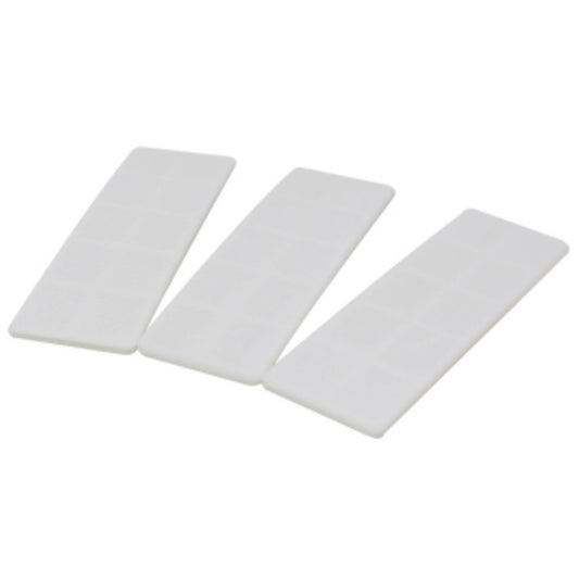 PLASTIC GLAZING WINDOW PACKERS WHITE 3MM X 28MM X 100MM - 1000 BOX - Transtools Online