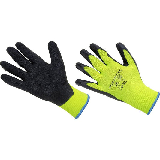 PORTWEST A140 HIGH VISABILITY THERMAL GRIP GLOVES - XL - Transtools Online