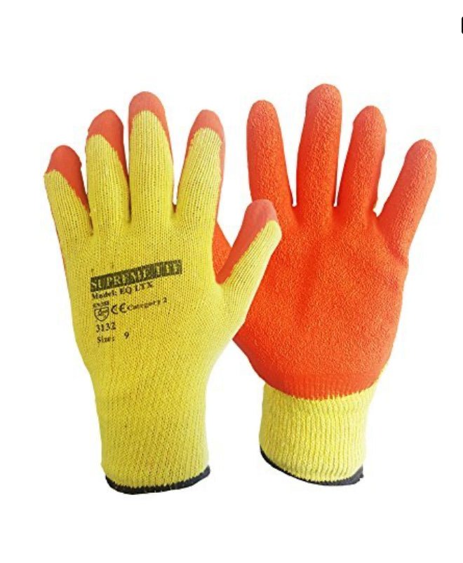 PORTWEST A150 ORANGE RUBBER PALM GLOVES - XXL - Transtools Online