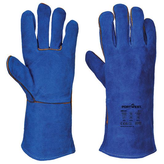 Portwest A510 Blue Welders Gauntlets Size XL