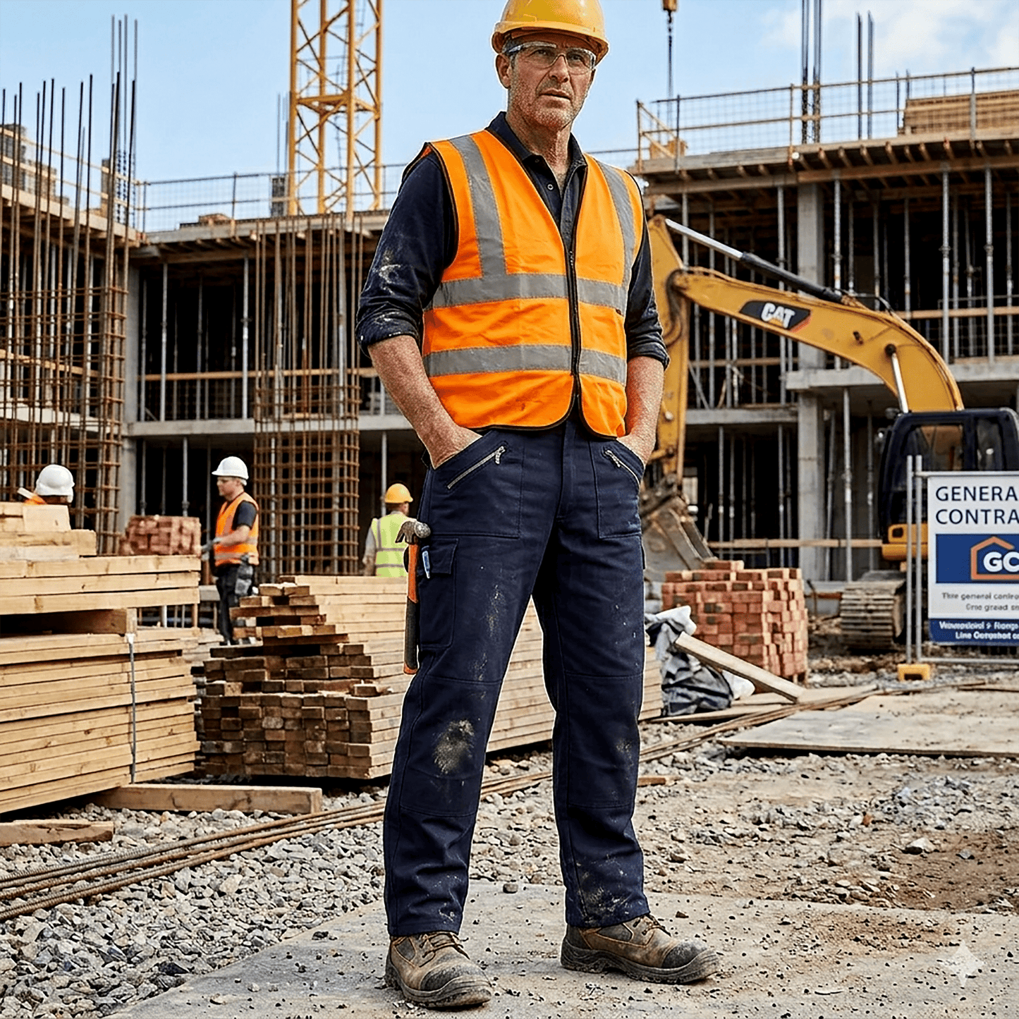 Portwest Action Work Trousers Navy Blue S887