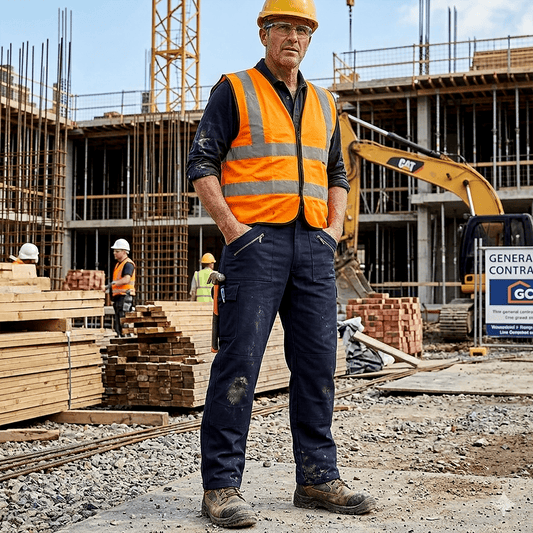 Portwest Action Work Trousers Navy Blue S887