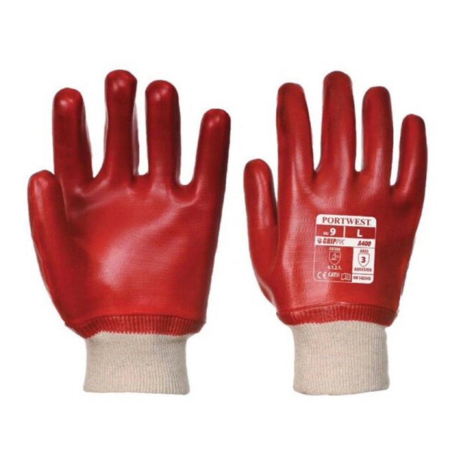 Portwest PVC Knitted Wrist Gauntlet Large - Transtools Online