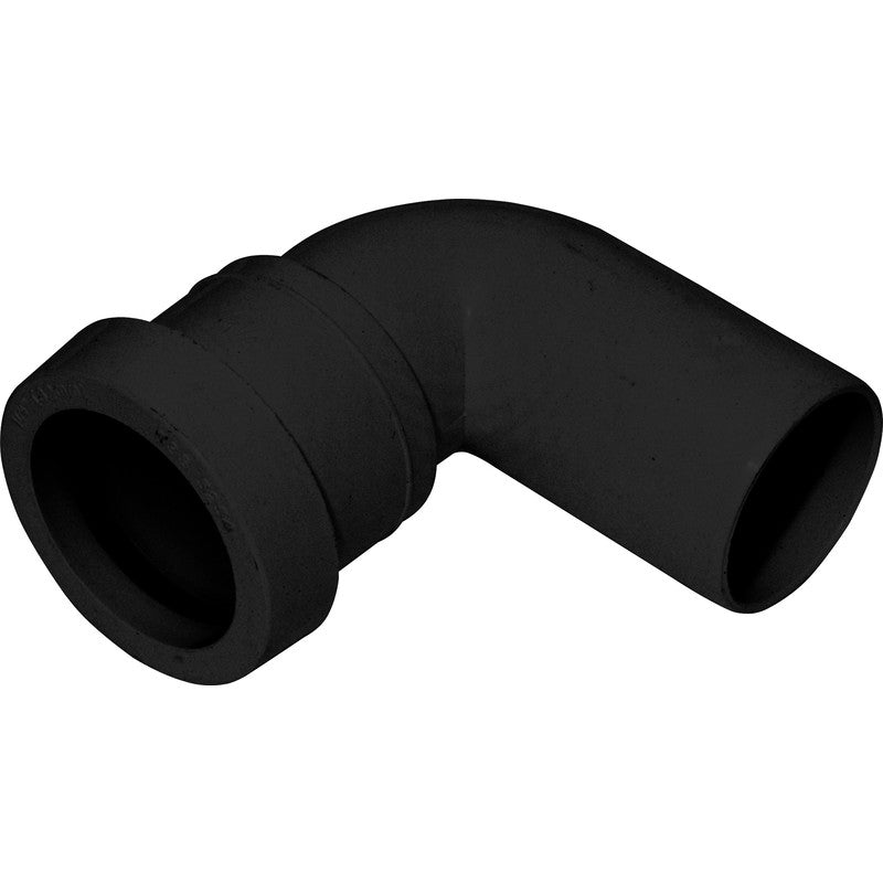 PUSH FIT WASTE PIPE BLACK P - S TRAP CONVERTER BEND - 40MM - Transtools Online