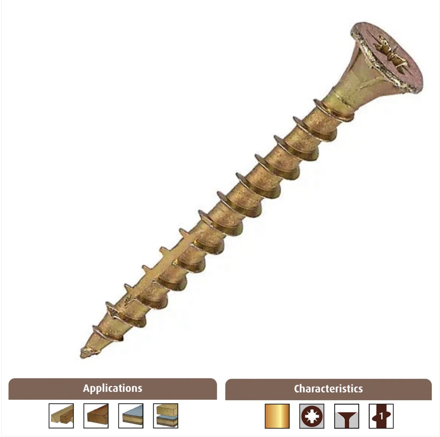Reisser R2 Cutter Woodscrews 4.5mm x 45mm - 200 Box - Transtools Online