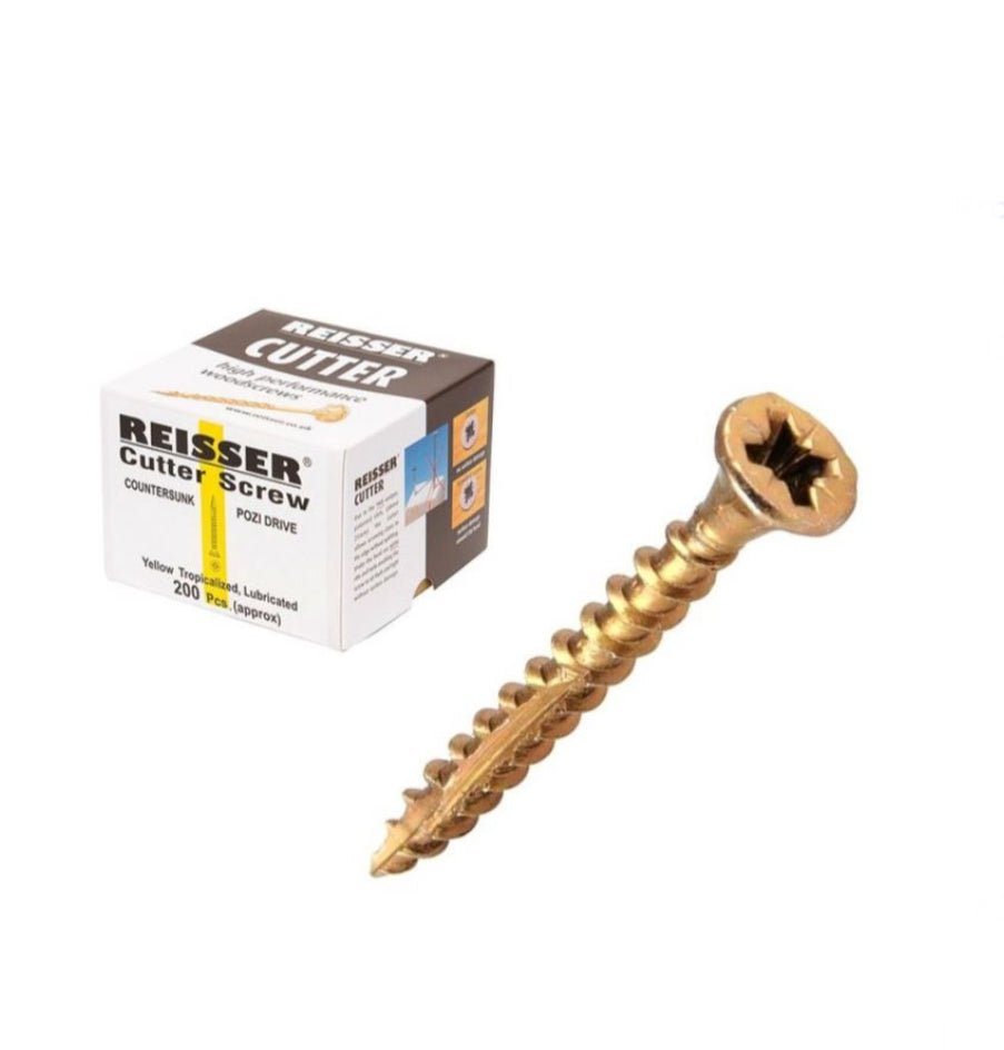 REISSER R2 CUTTER WOODSCREWS 4MM X 35MM - 200 PACK - Transtools Online