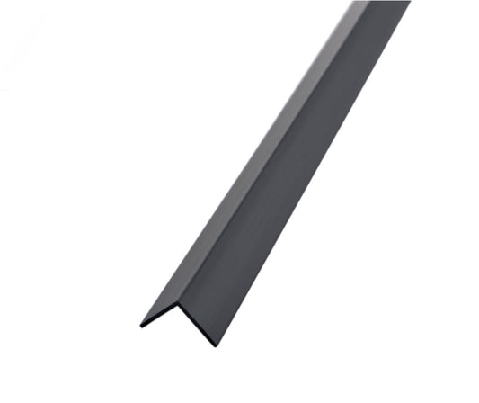 RIGID ANGLE BLACK GLOSS PLASTIC 40MM X 40MM - 5 METRE - Transtools Online