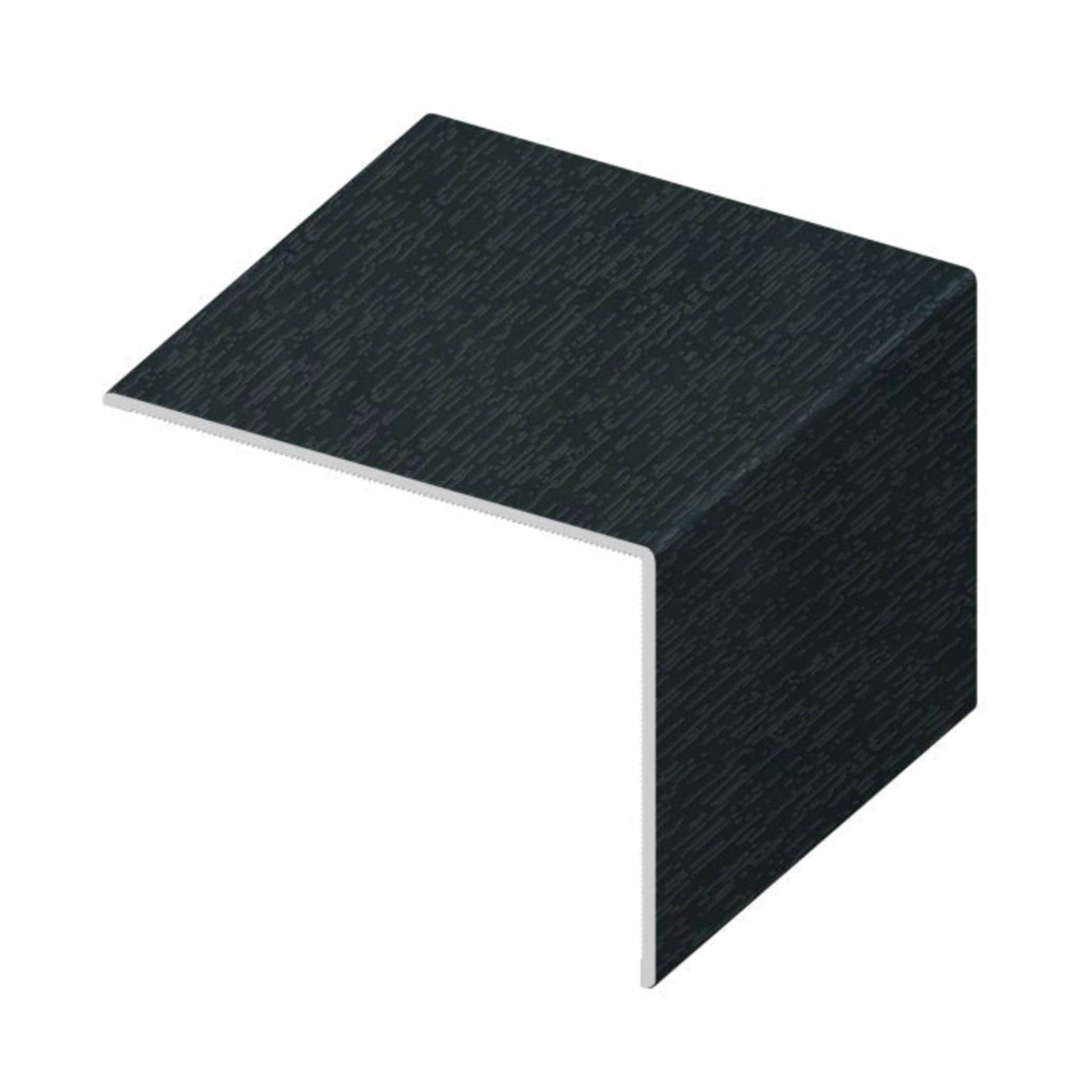 Rigid Plastic Angle Anthracite Grey Woodgrain 25mm x 25mm 5 Metre