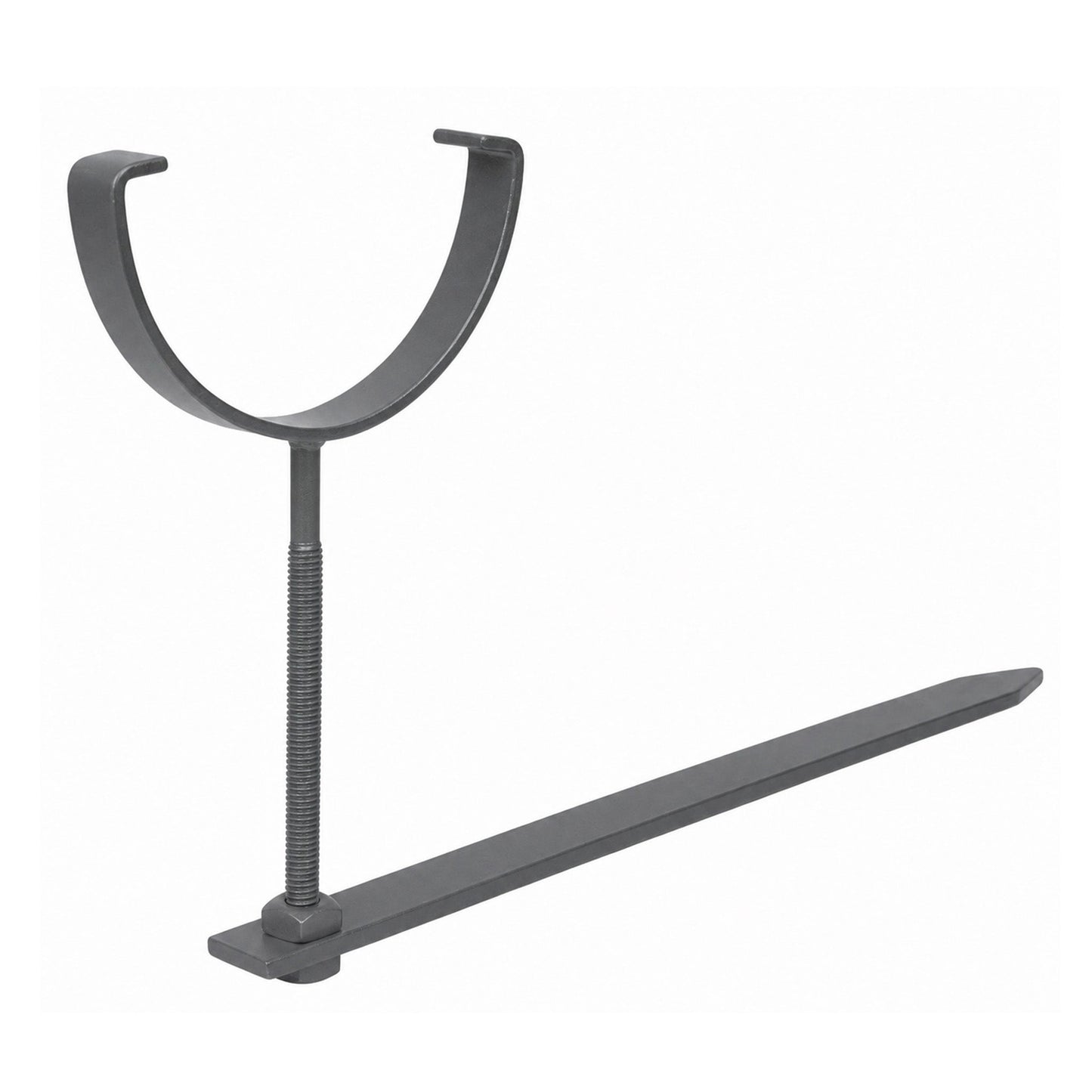 Rise And Fall Anthracite Grey Gutter Bracket Round Galvanised With Spike