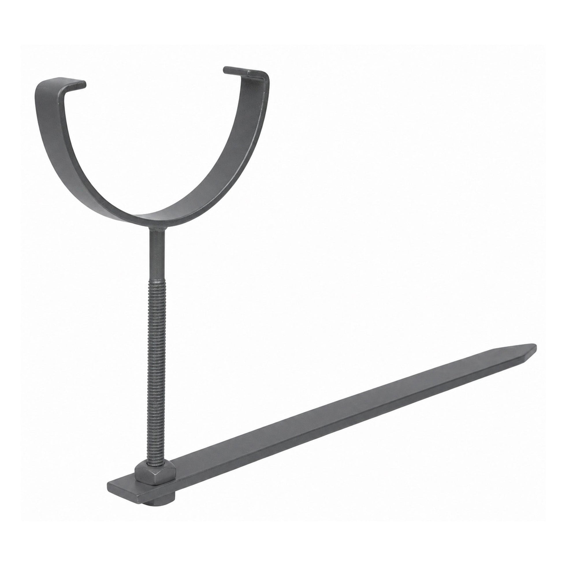 Rise And Fall Anthracite Grey Gutter Bracket Round Galvanised With Spike