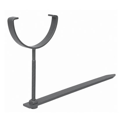 Rise And Fall Anthracite Grey Gutter Bracket Round Galvanised With Spike