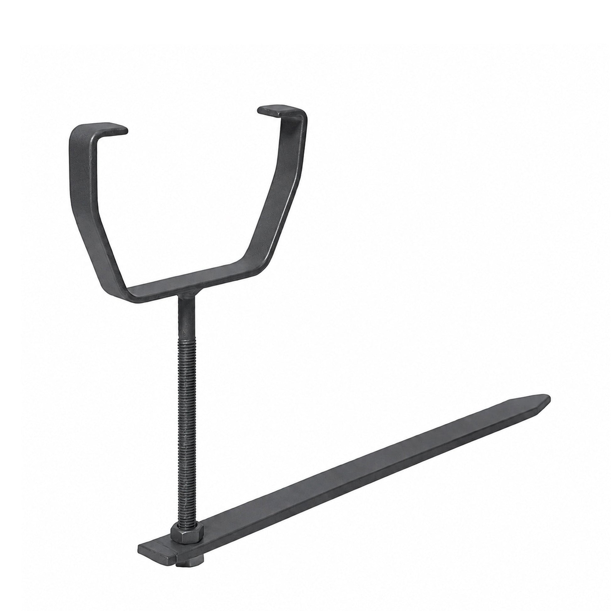 Rise And Fall Anthracite Grey Gutter Bracket Square Galvanised With Spike