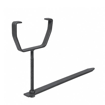Rise And Fall Anthracite Grey Gutter Bracket Square Galvanised With Spike