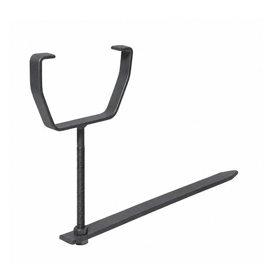 Rise And Fall Anthracite Grey Gutter Bracket Square Galvanised With Spike