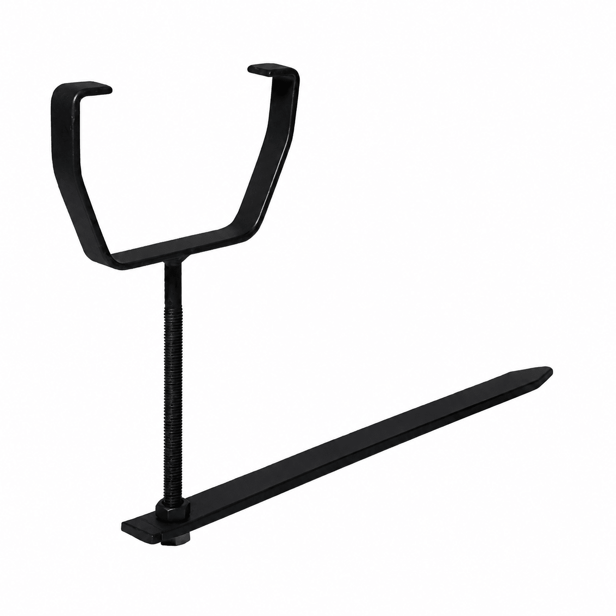 Rise And Fall Black Gutter Bracket Square Galvanised With Spike