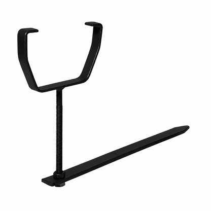 Rise And Fall Black Gutter Bracket Square Galvanised With Spike