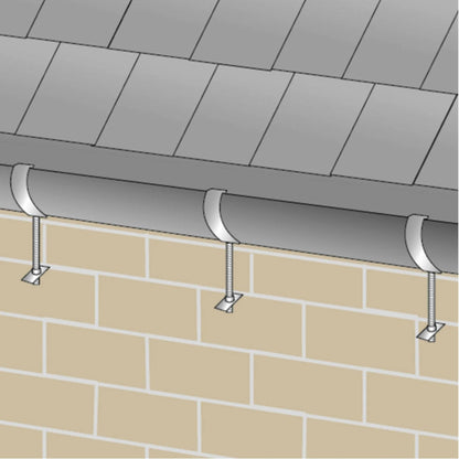 Rise And Fall Gutter Bracket Square Galvanised With Spike
