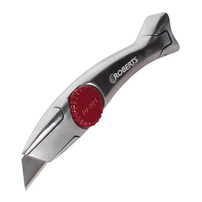 Roberts Deluxe Adjustable Chrome Knee Kicker, Stair Tool & Pro Utility Knife Carpet Fitter Set - Transtools Online