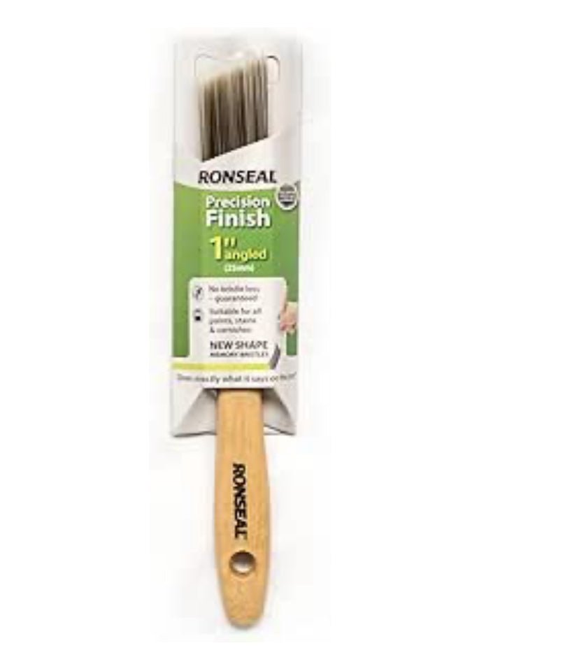 RONSEAL PRECISION FINISH PAINT BRUSH ANGLED - 1IN - Transtools Online