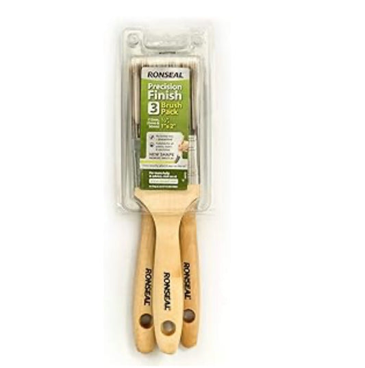 RONSEAL PRECISION PAINT BRUSH SET - 3 PIECE - Transtools Online