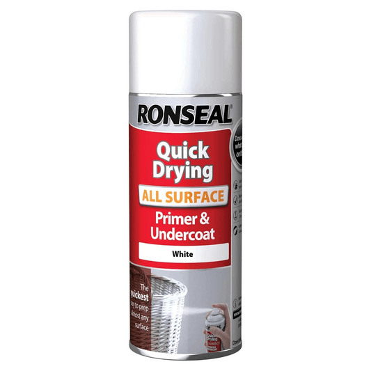 Ronseal Quick Drying All Surface Primer and Undercoat White 400ml