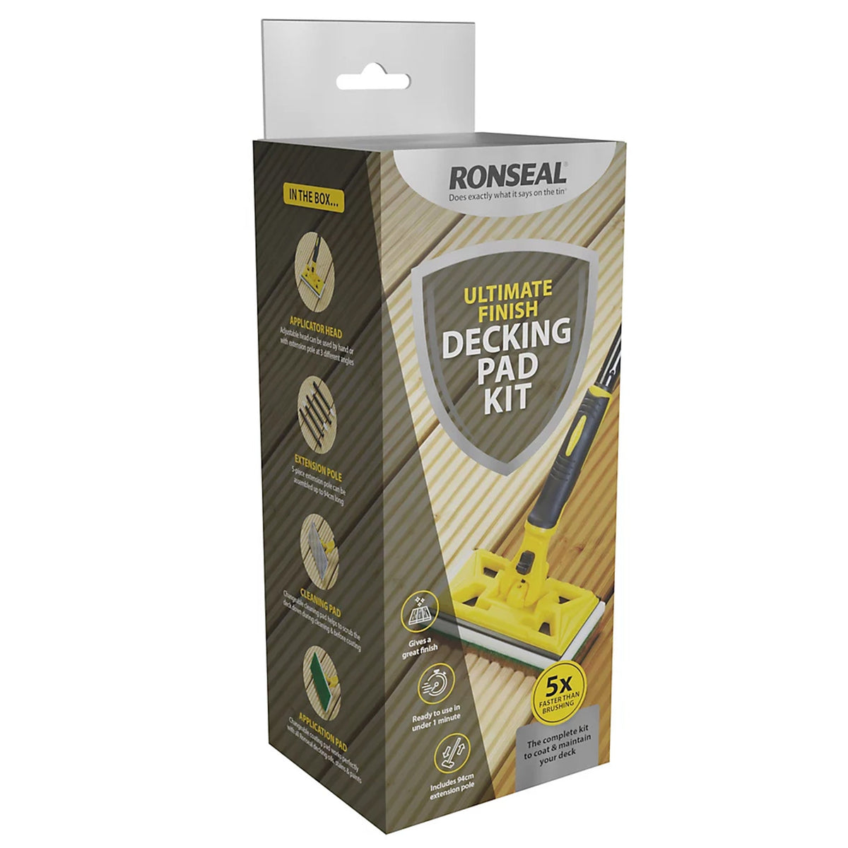 Ronseal Ultimate Finish Decking Pad Kit Boxed