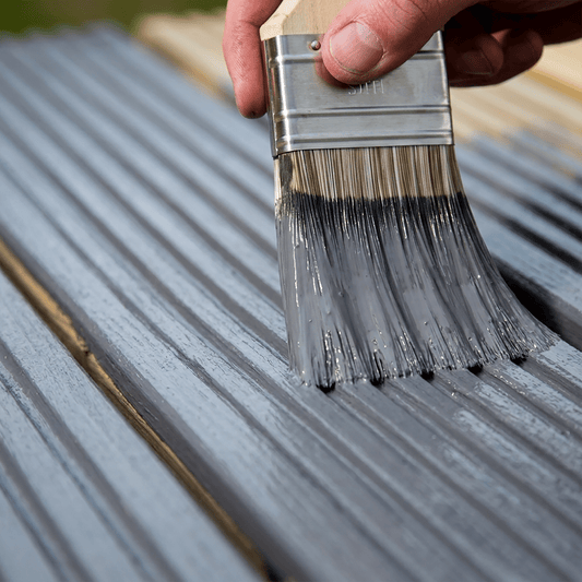 Ronseal Ultimate Protection Decking Stain being applied