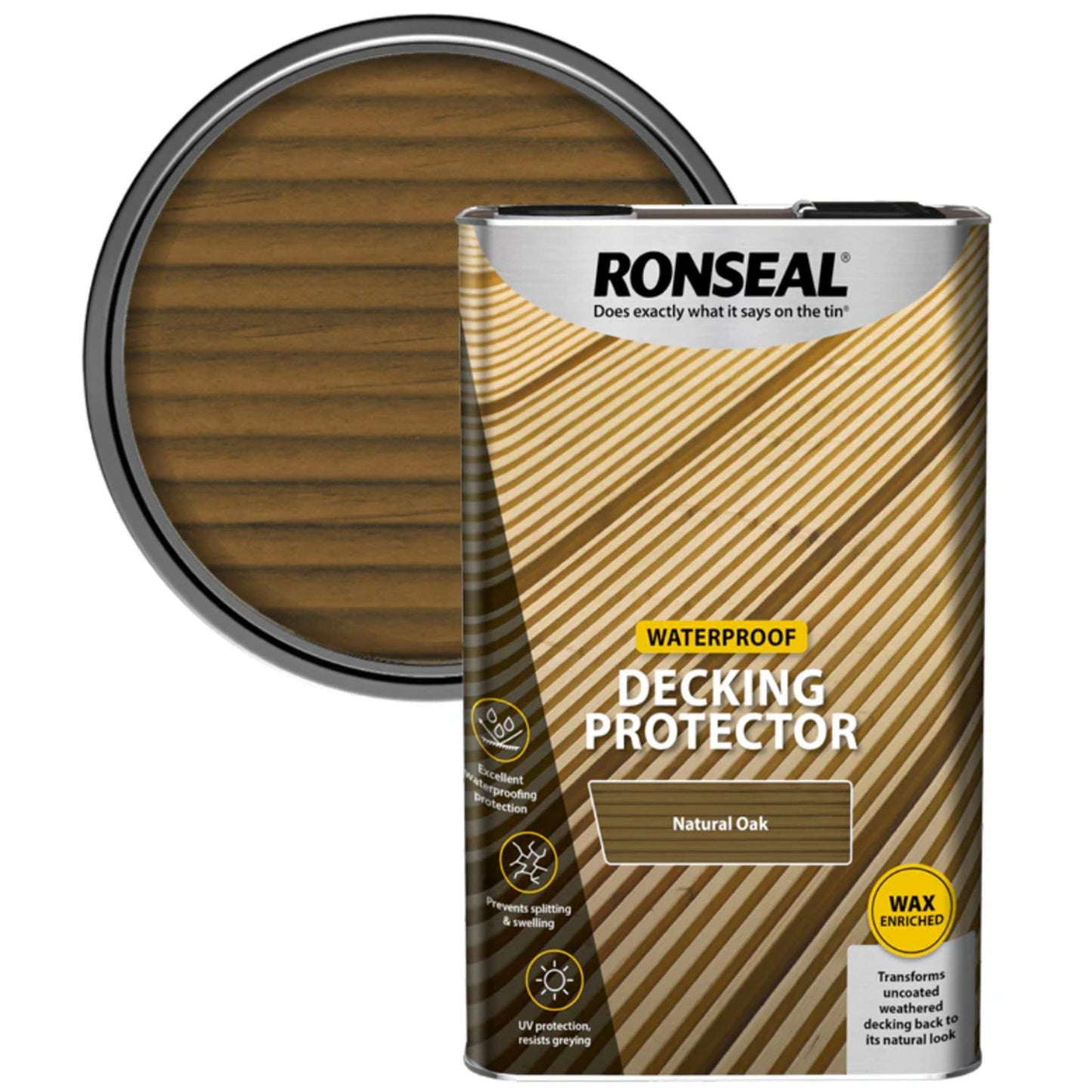 Ronseal Waterproof Decking Protector - 5 Litre