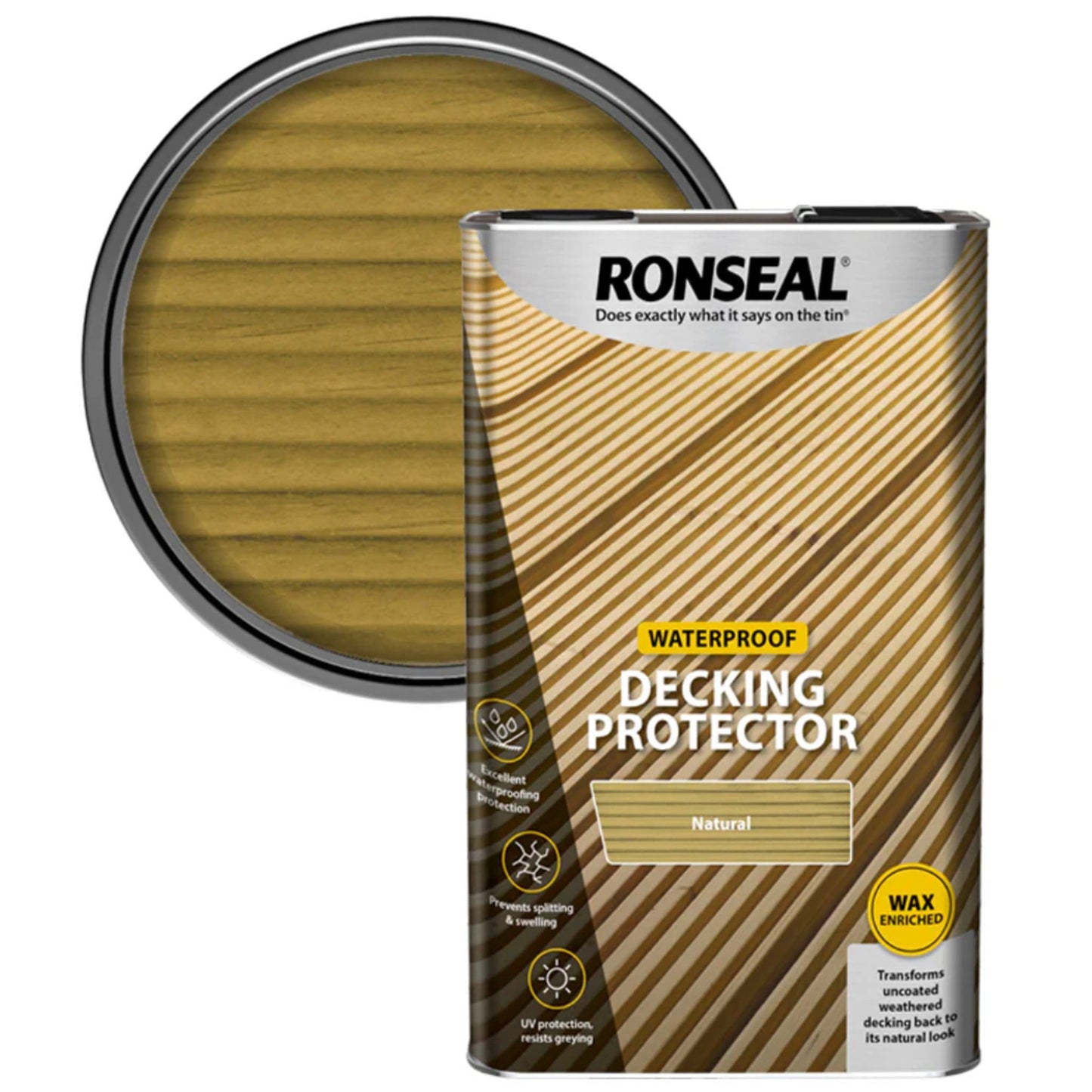 Ronseal Waterproof Decking Protector - 5 Litre