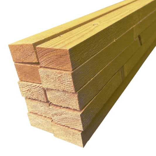 Roof Tile Batten BS5534 UC2 Treated Yellow 25mm x 50mm - 4.8 Metre