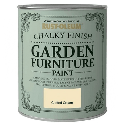 Rust-Oleum Chalky Finish Garden Furniture Paint - Clotted Cream