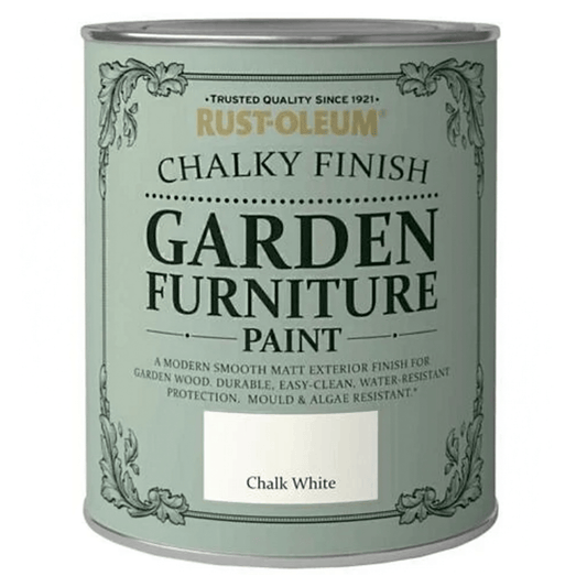 Rust-Oleum Chalky Finish Garden Furniture Paint - Chalk White